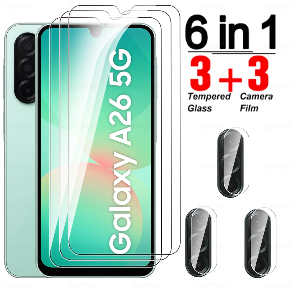 6-in-1 Tempered Glass Screen and Lens Protector Set - HD Crystal Clear Film