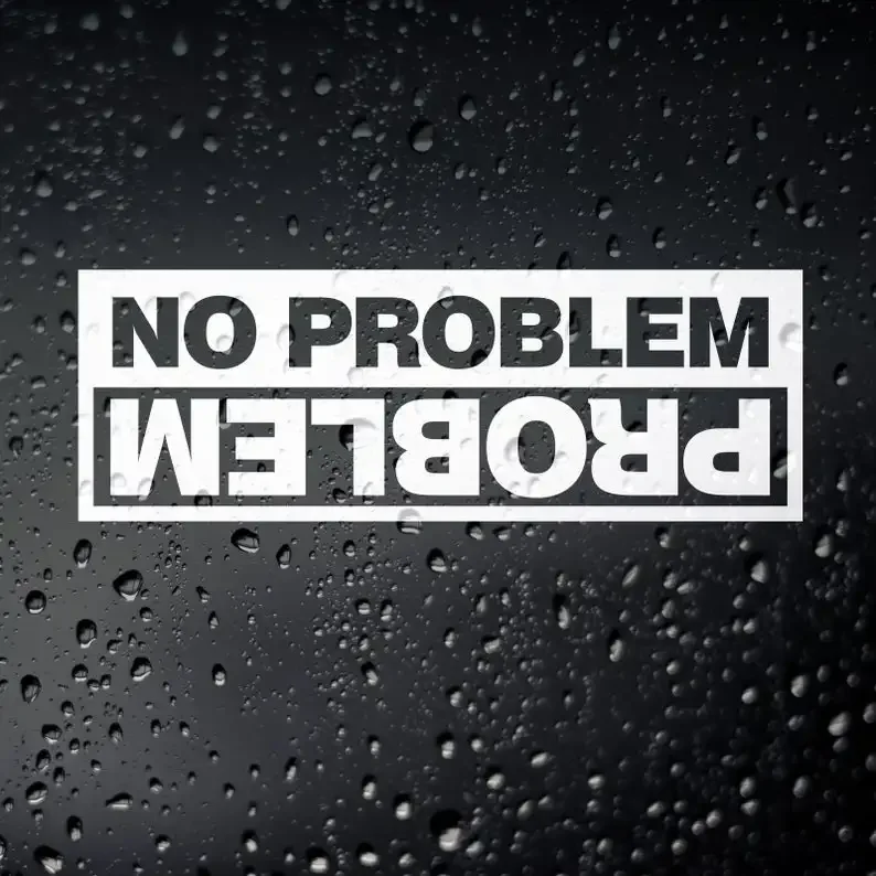 

Car sticker funny no problem off-road sticker PVC waterproof and sunscreen 15cm