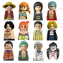 

XP036 KT1008 KT1013 Anime One Piece Buliding Blocks Bricks Mini Action Figures Heads series Educational Kids Toys Birthday Gifts