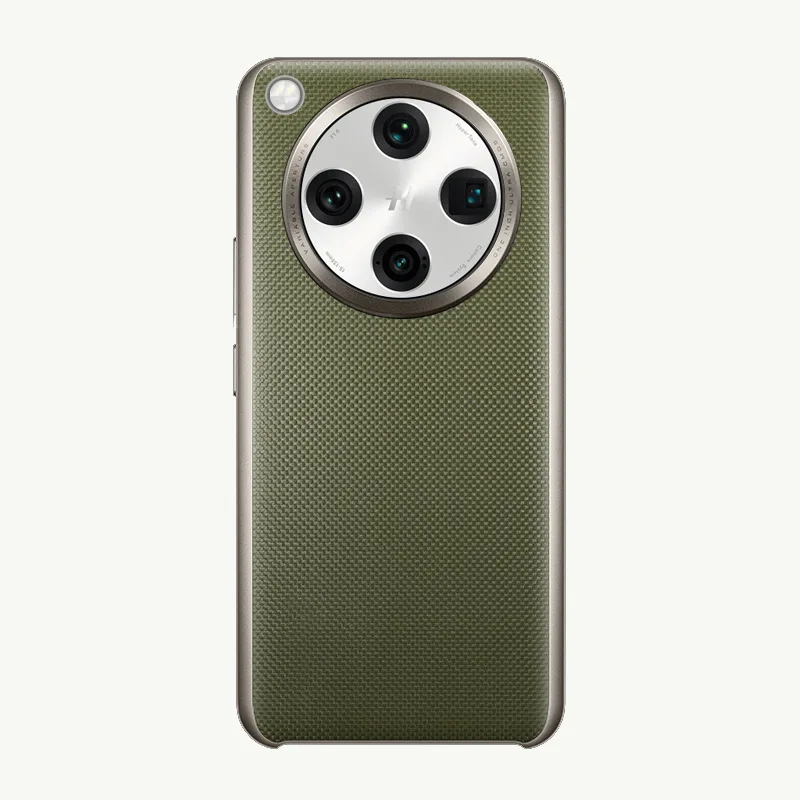 Luxury Vegan Leather Grain Protective Back Cover Case