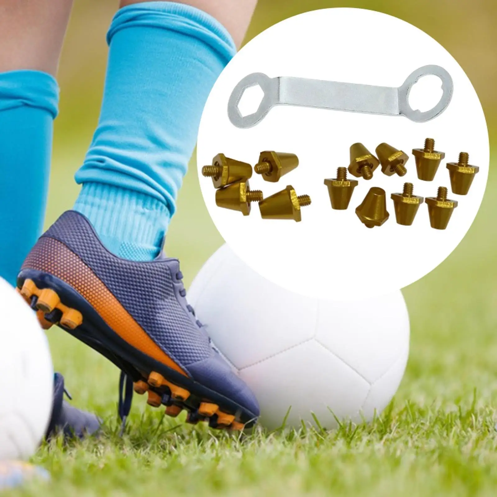 고품질 알루미늄 축구화 스파이크 M5 나사형 스터드 업그레이드 키트 (축구화/필드 부츠용)