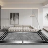 Modern Home Grey Carpets Living Room Decoration Abstract Rugs Light Luxury Sofa Floor Mat Anti-slip Bedroom Cloakroom Lounge Rug 1