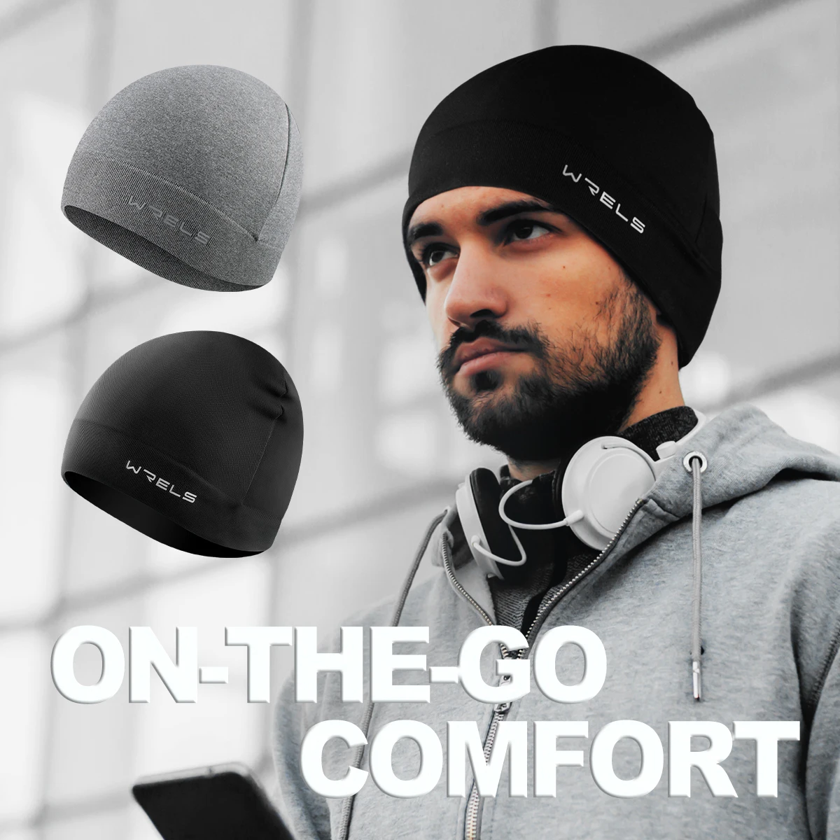 WRELS 1pc Running Sports Hat for Men and Wmen Soft Elastic Fitness Hiking Windproof Hat