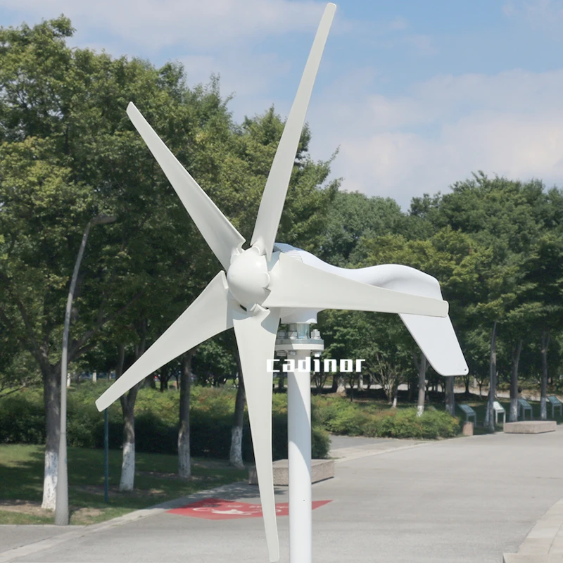 3000W Wind Turbine Generator 3-Blade 48V Power Windmill & Hybird MPPT