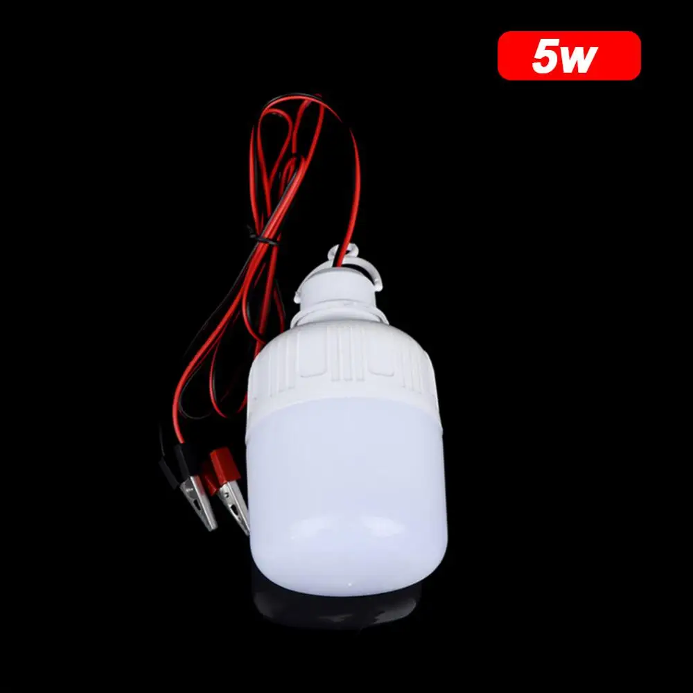 범용 에너지 절약 LED 전구, 야외 캠프 텐트 야간 낚시 걸이식 조명, 흰색 램프, DC 12V, 5W, 9W, 15W, 1 개, 2 개, 3 개