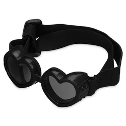 Premium Dog and Cat Sunglasses with Adjustable Strap - UV Protection & Windproof Pet Gift (Black)