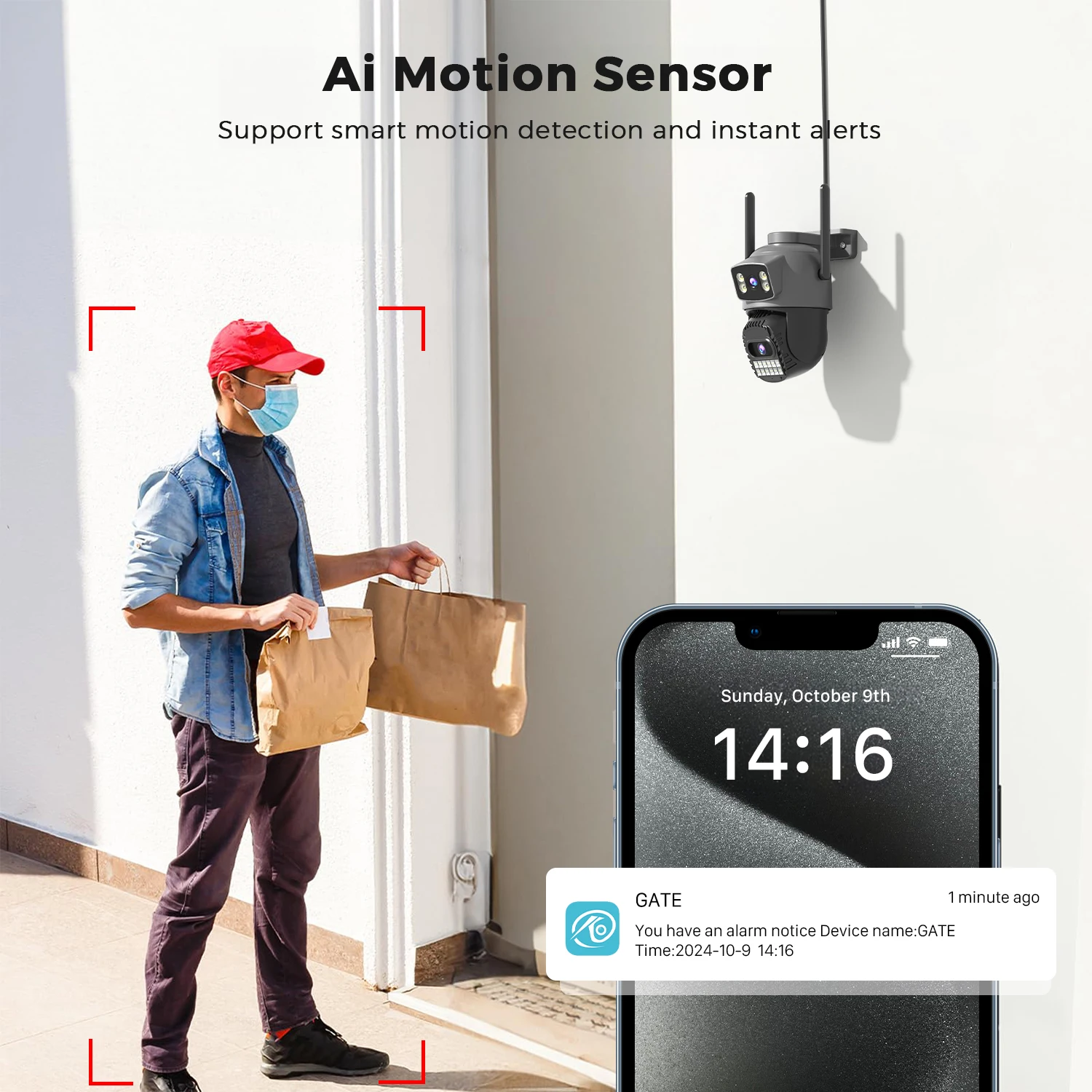 BESDER 5G HZ Wifi Camera 8MP Auto Tracking 10MP Outdoor CCTV Wifi Surveillance I