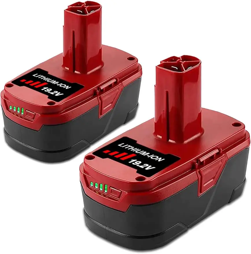 

19.2V 6.5Ah Battery Replacement for 4Ah 72Wh 2.5Ah 48Wh 1.5Ah 28Wh DieHard Battery Compatible with Craftsman 2Pack