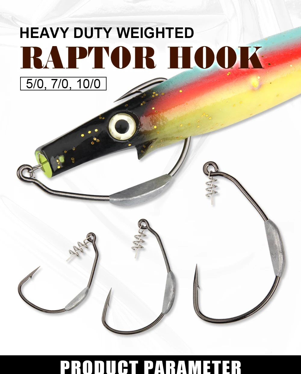 Freshwater Pike Fishspinpoler Raptor Heavy Duty Swimbait Hook