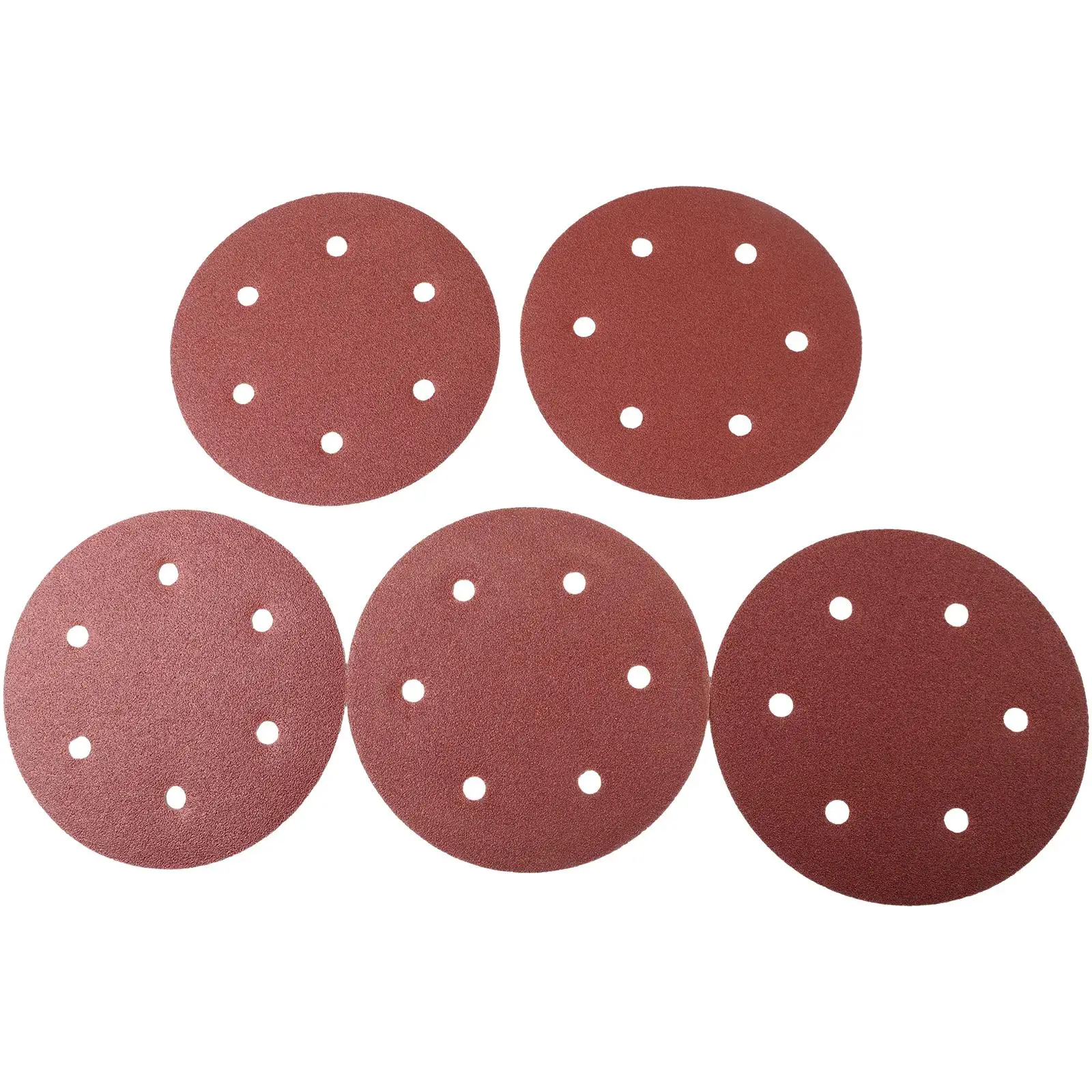 

5PCS Sandpaper 225mm 6 Hole Sanding Paper 40-2000Grit Electric Polisher 9inch Sanding Disc Abrasive Polishing Tools