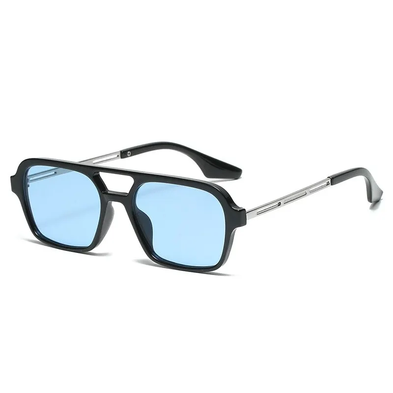 Vintage Twin Beam Aviator Style Colorful UV400 Sunglasses