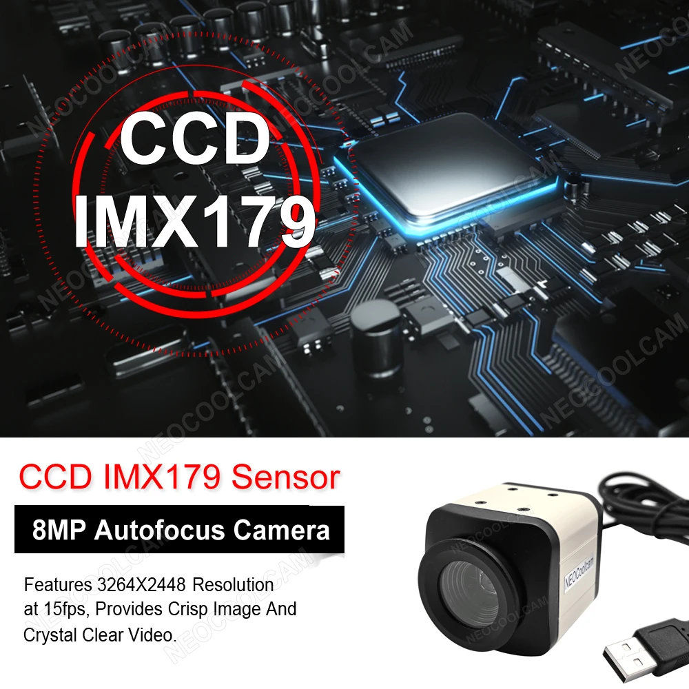 4K Live Conference Webcam Auto Focus USB Camera IMX179 Sensor UVC Plug and play OTG PC Video Camera for OBS//YouTube