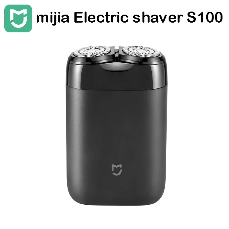 Electric Shaver MIJIA Electric Shaver for Men S100 Portable Waterproof Razor Shavers USB Rechargeable with Storage Bag Floating Head
