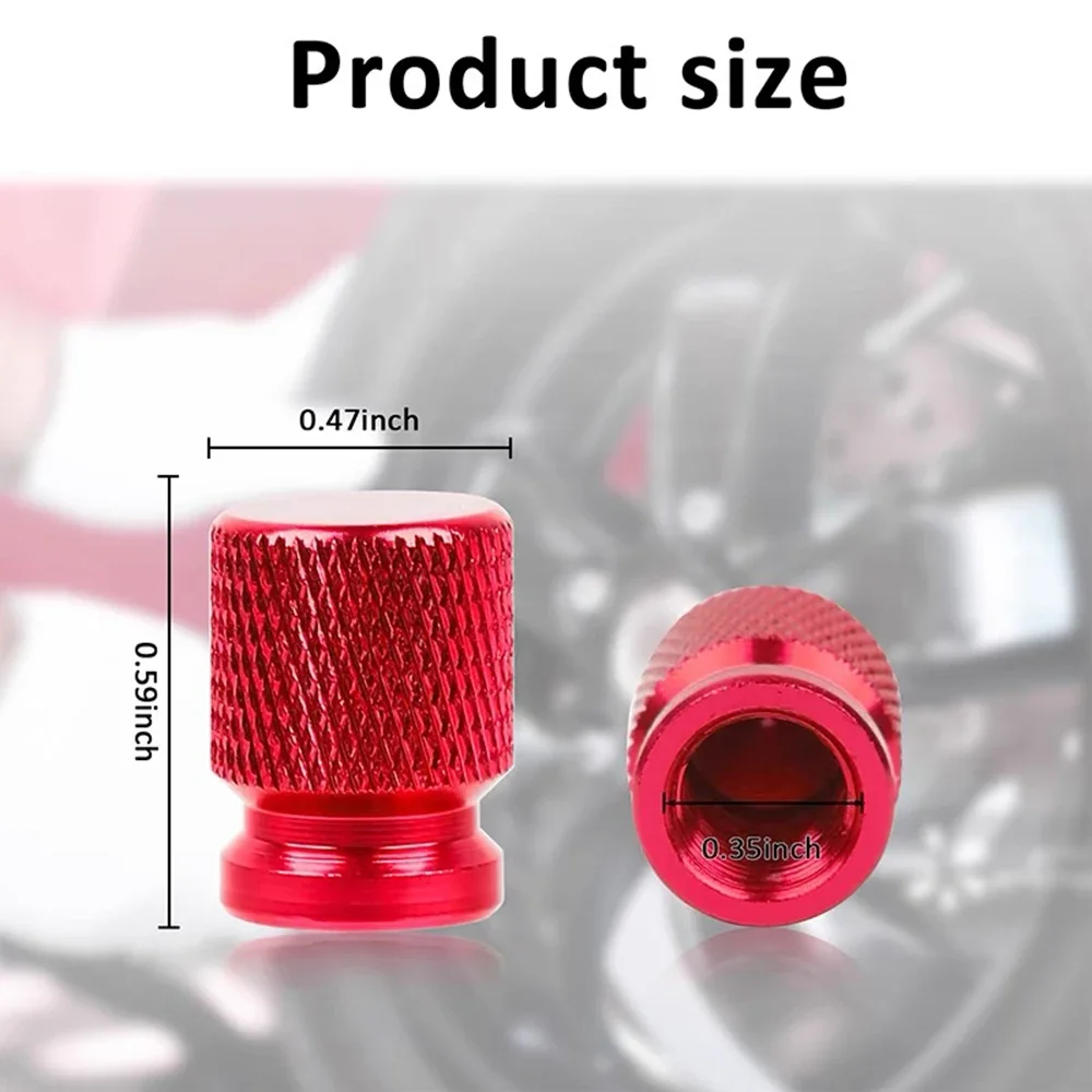Premium Car Tire Valve Stem Dust Cap Covers - Set of 4