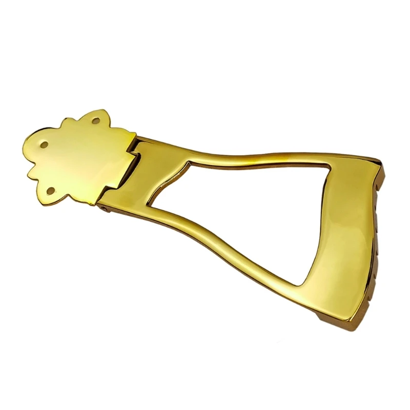 

Set of Metal 6 Strings Jazzes Archtop Guitar Trapeze Tailpiece with Frame Hollow Out for 6 Strings Electric Guitar