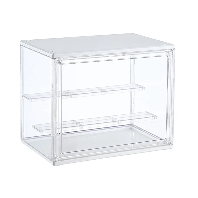 Three Layer Acrylic Display Rack Transparent Ladder Handmade Anime Car Model Blind Box Storage Box Jewelry Sorting Box Gift 5