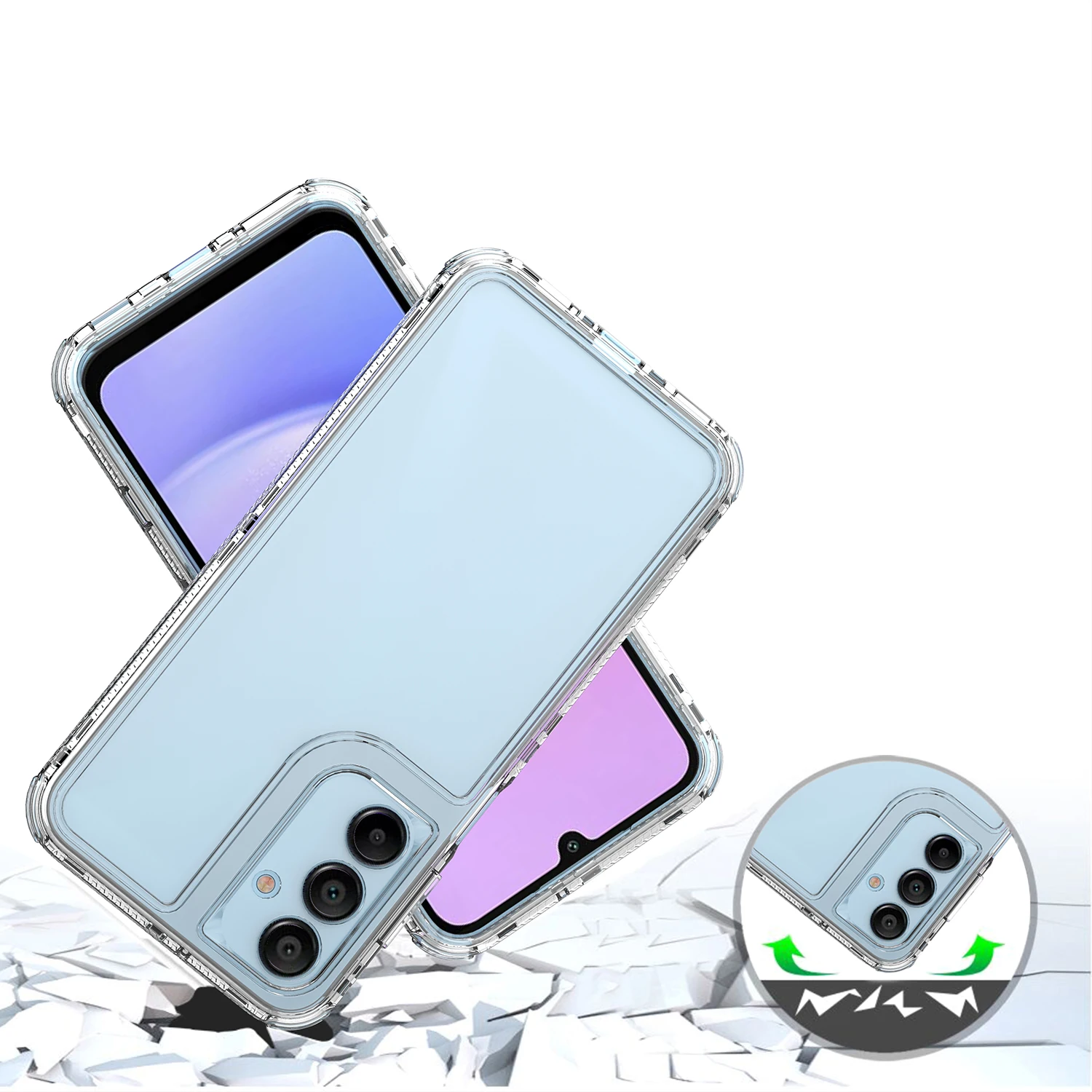 Ultimate 3-in-1 Rugged Armor Protective Case with Enhanced Back Cover