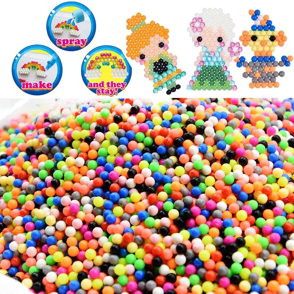 

300pcs Bead Refill Packs Hama Beads Toys Perler Pegboard Jigsaw Puzzle Magic Water Sticky Beadbond Fuse beads Beados