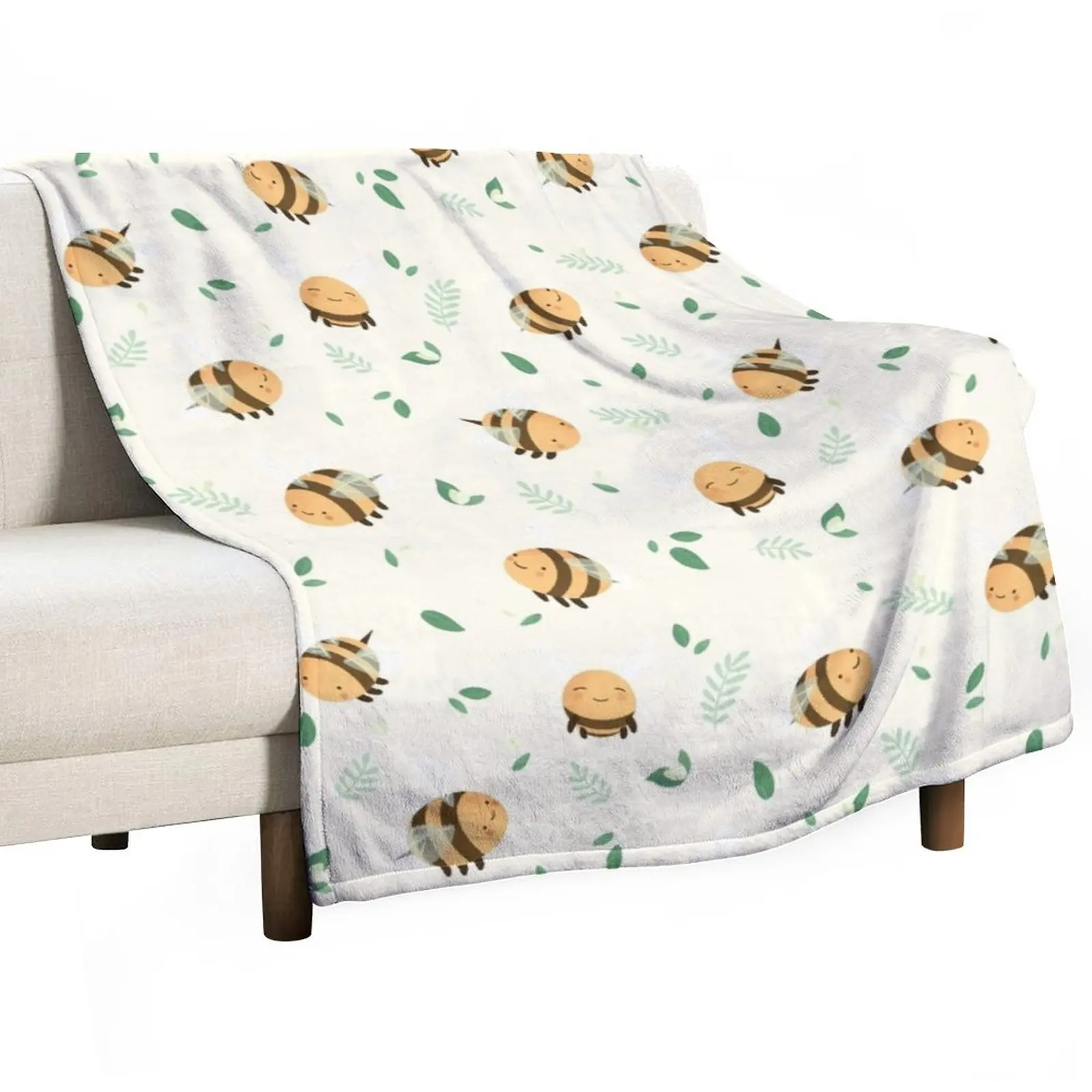 

Lots of Bees Throw Blanket christmas gifts Warm Nap Blankets