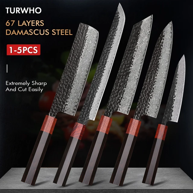 Damascus Kitchen Knife Blanks  Blanks Knives Damascus Steel - Knife Blade  Kitchen 67 - Aliexpress