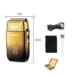 Enhanced Electric Shaver with LED Display - Rechargeable Beard & Head Razor (KM - TX10)