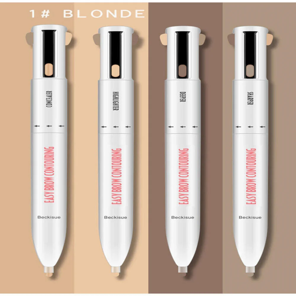 

4 Colors Rotary Eyebrow Pencil 4 In 1 Eyebrow Pen Makeup For Women Waterproof Long Lasting Highlighting Brow Pencil Eyebrow Pen