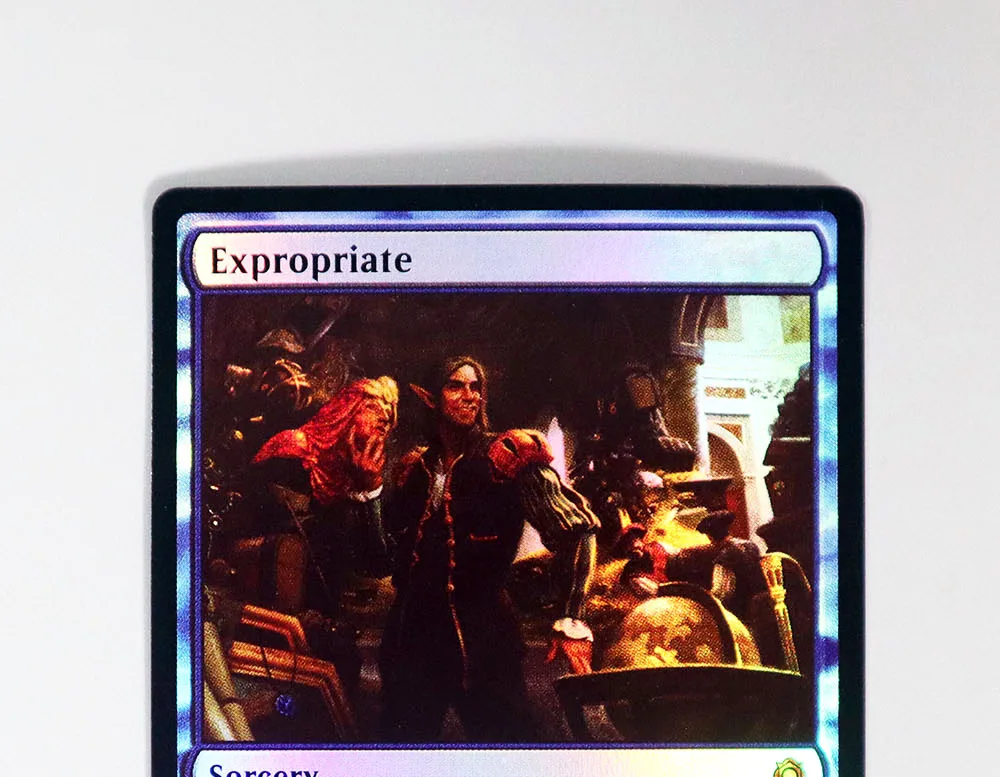 Expropriate Foil/Holo TCG Magical Proxy Black Top Quality Proxy Playing Cards Gathering Board Game Trading Cards