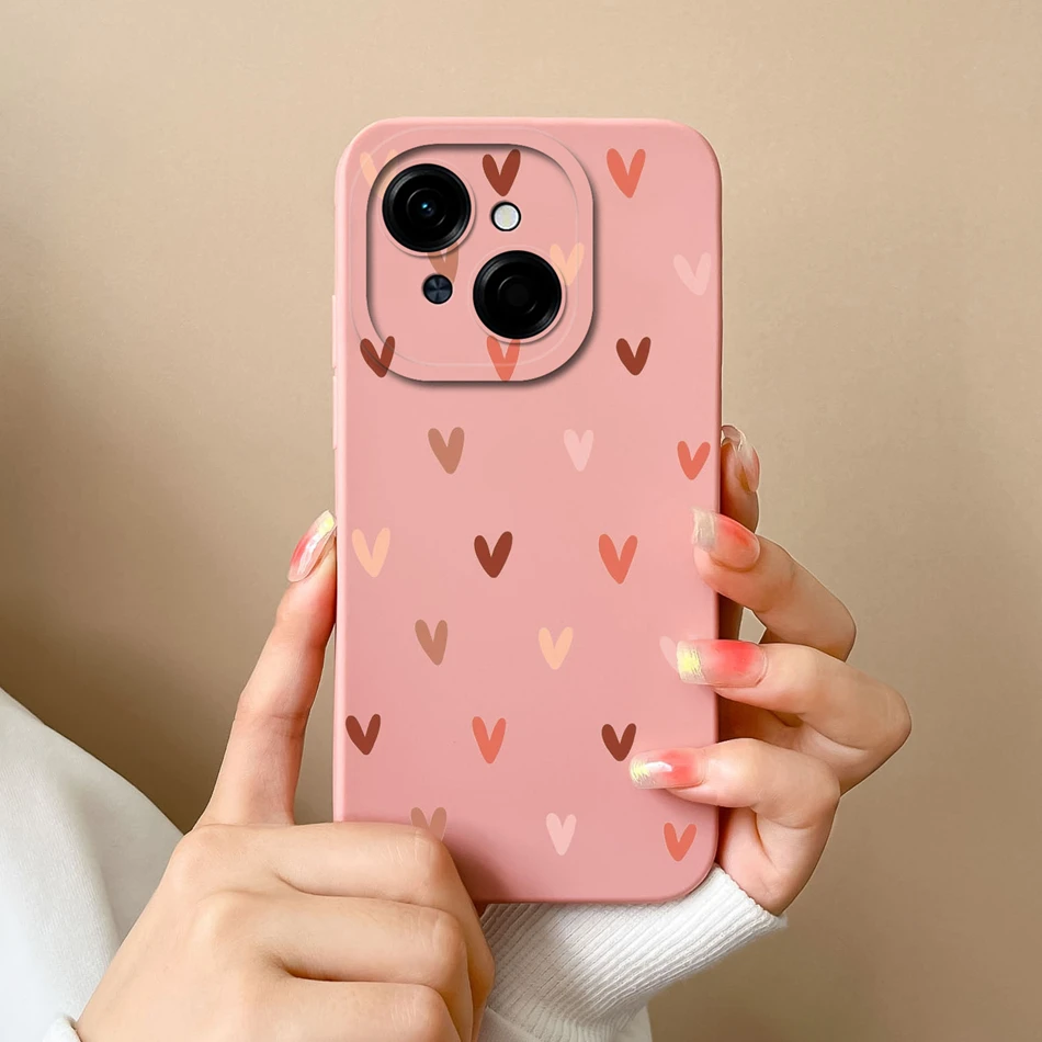 Tecno Fashion Phone Case - Soft Liquid Silicone Anti-Drop Housing