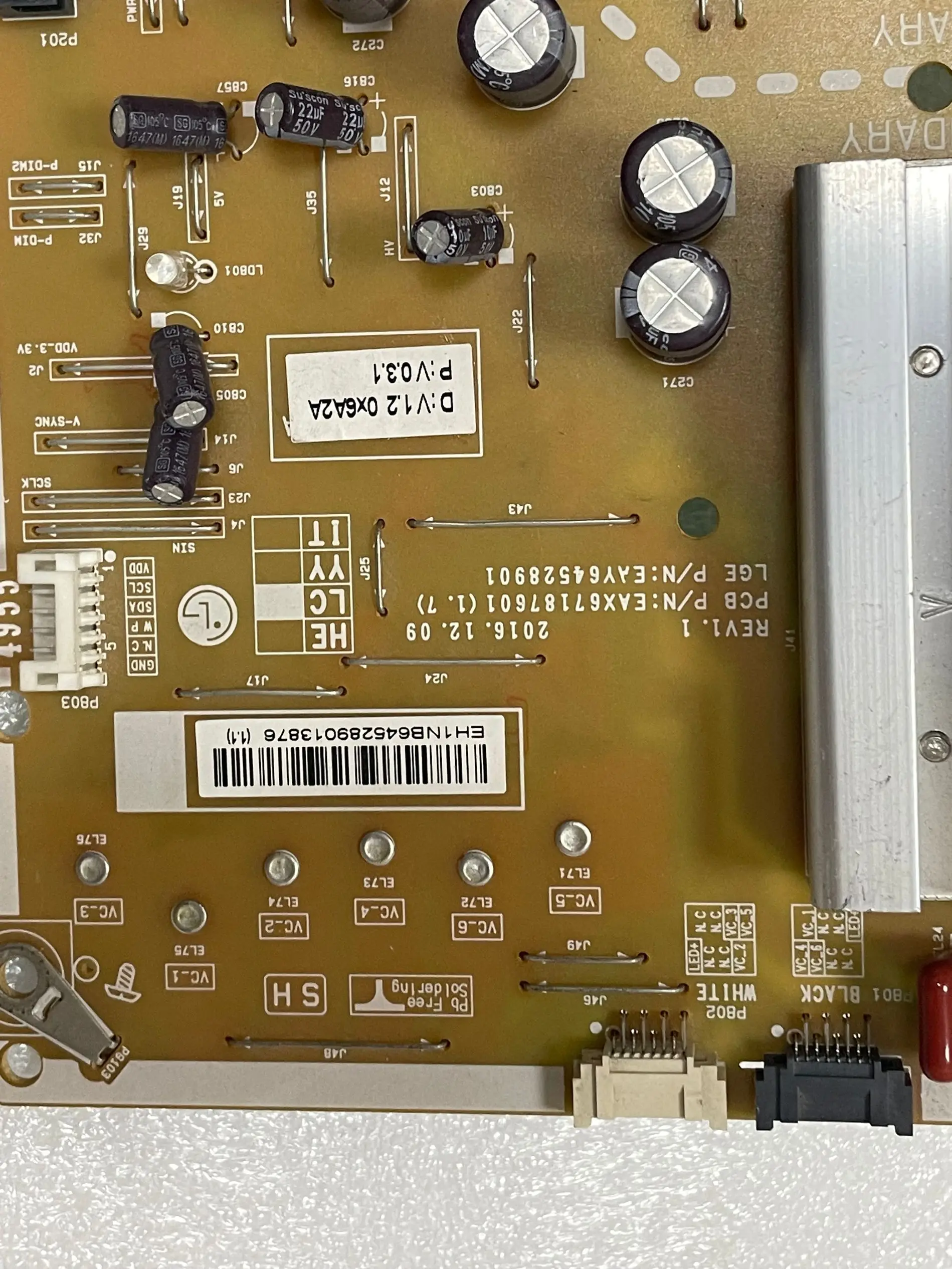 Original Placa de Potência Eax67187601 Eay64528901 Lgp495517ul6 - Imagem 2
