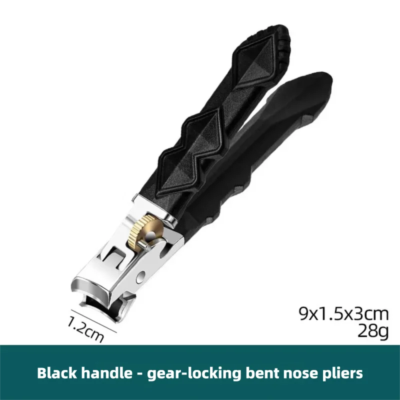 Paslanmaz Çelik Ağır Hizmet Tipi Büyük Açık Tırnak Makası, Ergonomik Saplı ve Kaydırmalı Kilitli, Keskin Tırtıklı Kenarlı, Kaymaz Tutuşlu, Dayanıklı