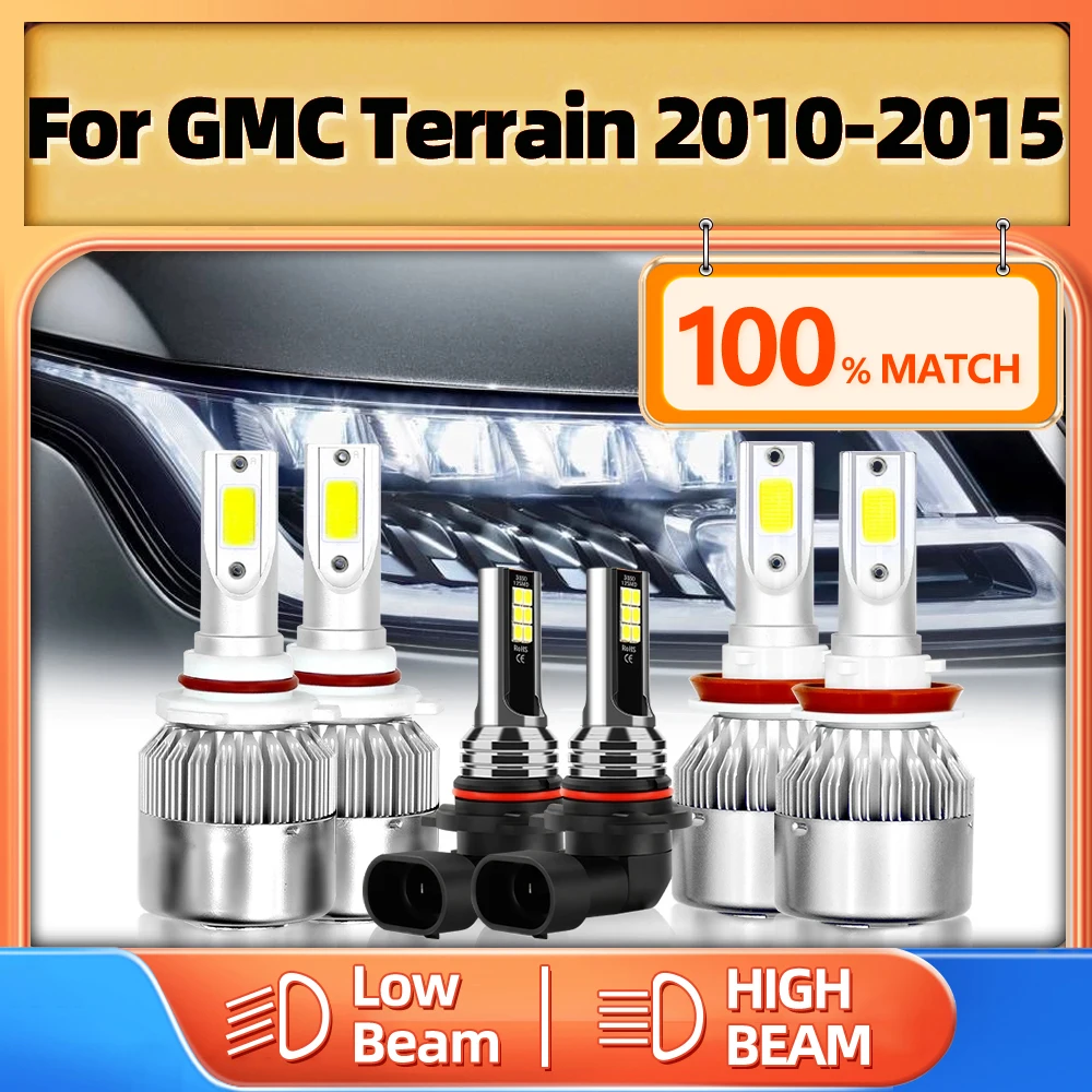 

LED Car Lights H11 9005 HB3 LED Canbus Headlight Bulb 60000LM 360W Auto Lamp 12V For GMC Terrain 2010 2011 2012 2013 2014 2015