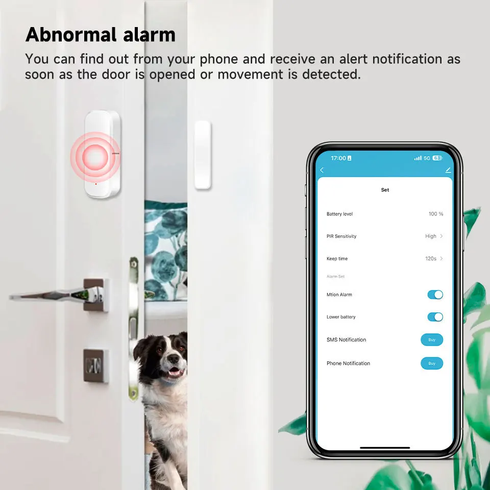 Tuya Zigbee Door Window Sensor Wireless Door Open Closed Detector Smart Home Alarm Security Protection For Home Assistant, Alina Gadgets