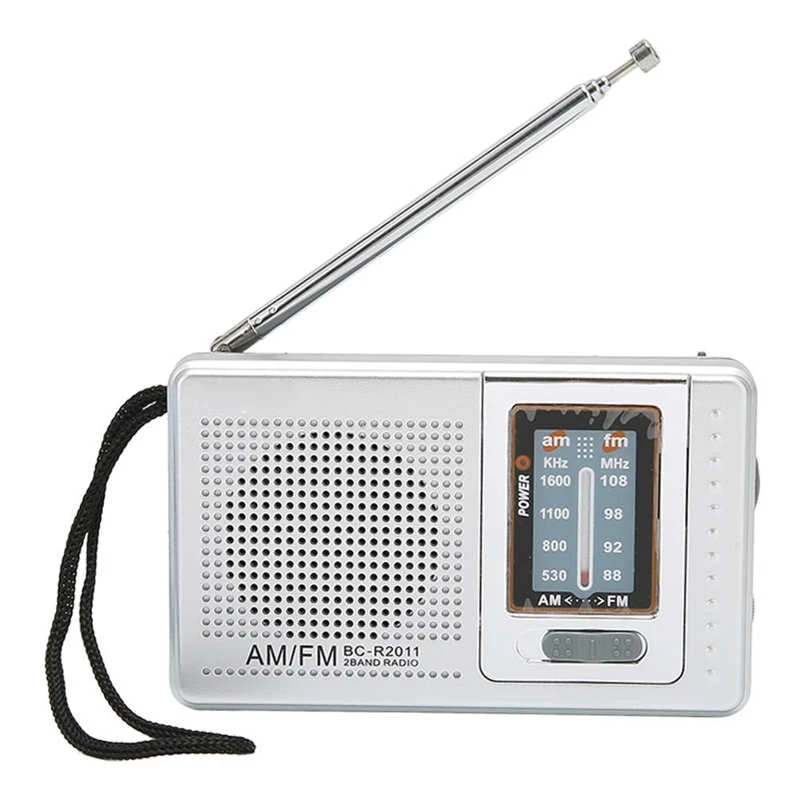 Bijdrage Dezelfde bang Am Fm Radio Batterij Ingebouwde Luidspreker Draagbare Pocket Radio Voor  Outdoor Reizen Silver Grey Digitale Radio| | - AliExpress