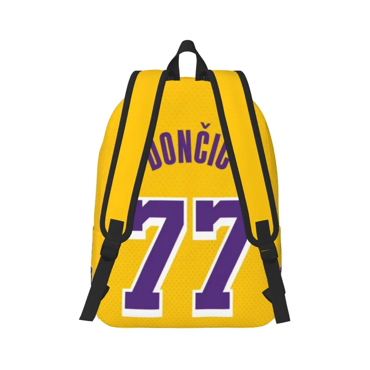 Fashionable and versatile L-Luka Magic Num 77 Laker backpack, suitable for both men and women, showcasing individual charm. 3