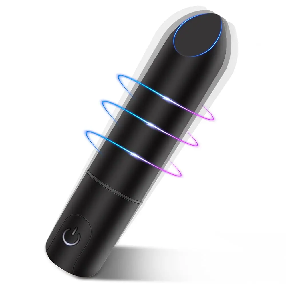 

Bullet Vibrator with Angled Tip for Precision Clitoral Stimulation, Discreet Rechargeable Lipstick Vibe with 10 Vibration Modes