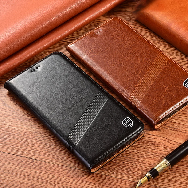 

Retro Genuine Leather Case Cover for Infinix Hot Note 12 11 11s 12 12i Play NFC VIP G96 2023 Magnetic Phone Flip Cover