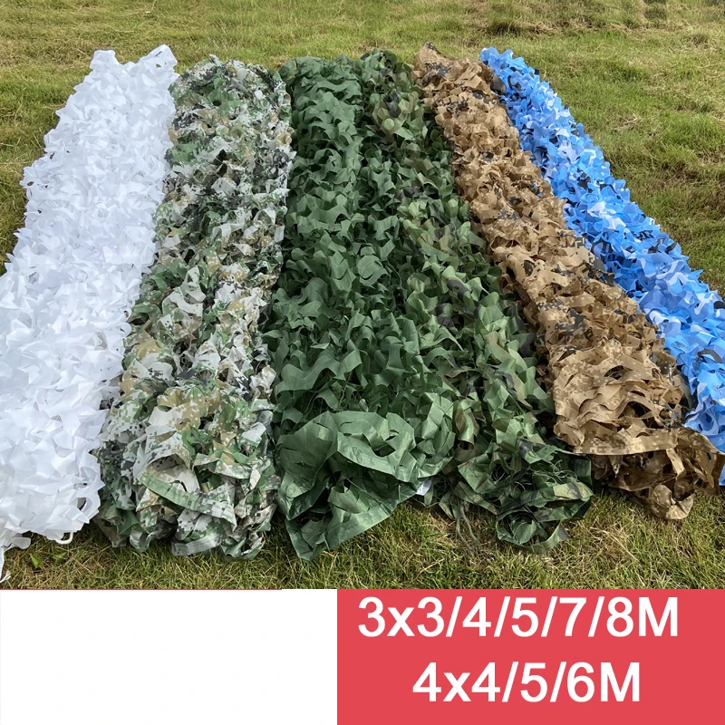 1.5x3/4/5m 2x10m Hunting Camouflage Nets Woodland training Camo netting Car Covers Tent Shade Camping Sun Shelter