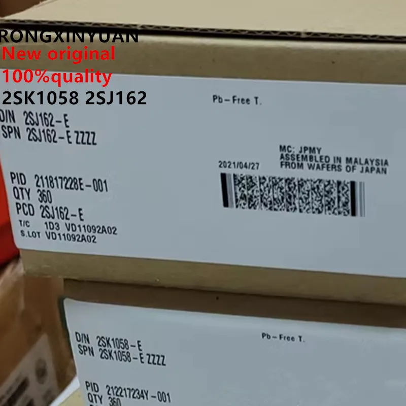 Free Shipping 1pair 100% New Original 2SK1058 2SJ162 K1058 J162 TO