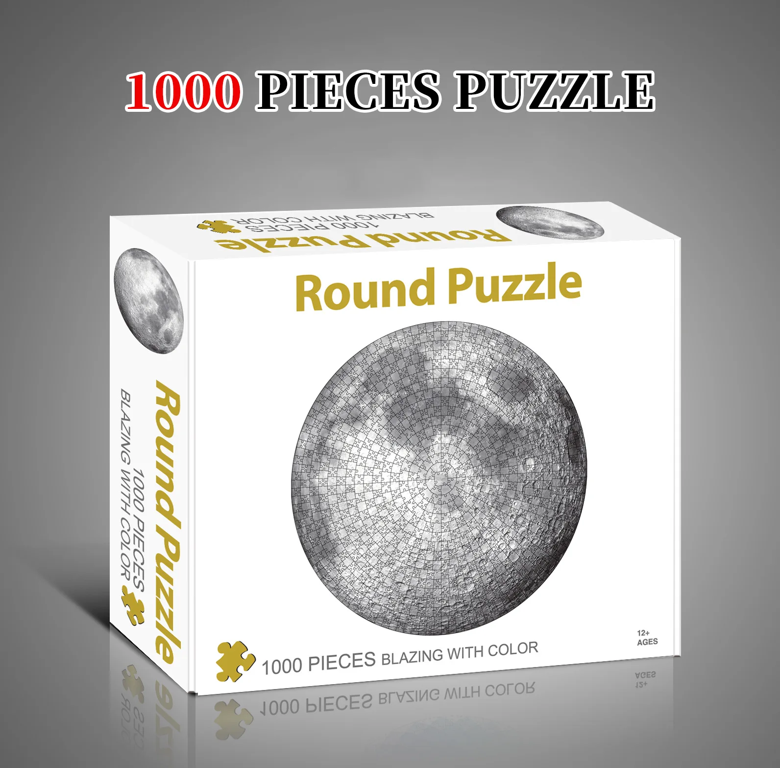 Round 1000-Piece Planet Series Puzzle for Adults - Stress-Reducing Famous Landscape Art
