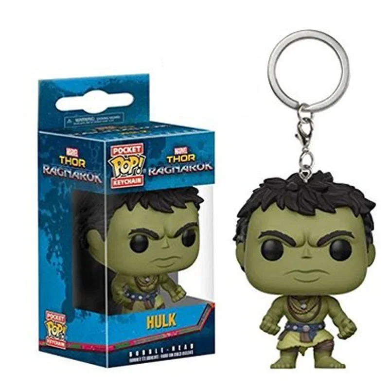 thumbnail image 4 of FUNKO Pop Marvel Hero THOR HULK LOKI Llavero pop de bolsillo Figura de acción de vinilo de PVC Modelo de colección Juguetes para niños, 4 of 5
