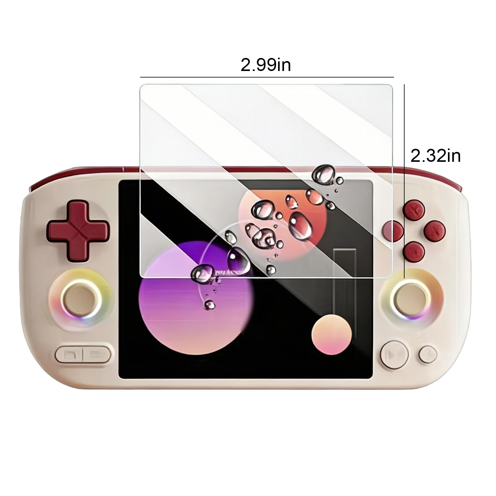 Ayaneo Pocket Air Mini 9H HD 강화 유리 게임 스크린 보호기 콘솔 보호 커버 필름 친구를위한 선물 2개