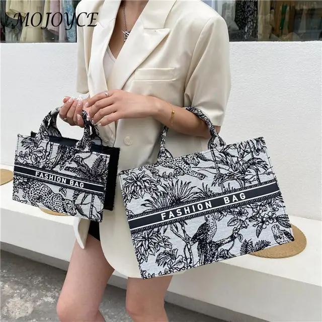 Female Fashion  Canvas Printing Top-handle Tote Bags Daily Leisure Bags Creative Design Girl Shopping Handbags 2