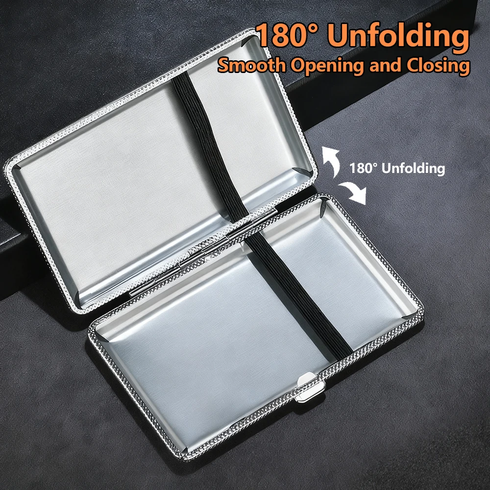 Leather Cigarette Case Cover Man Women Smoking Cigarette Box For Hold 12/14/16/18/20 Cigarettes Sleeve Pocket Cigarettes Pack