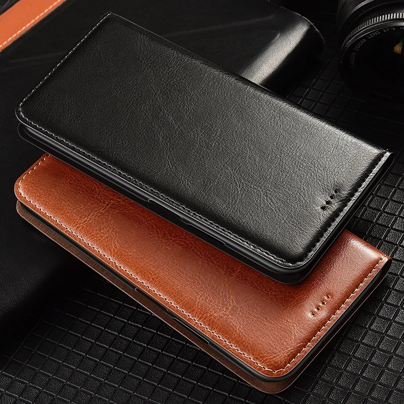 

Crazy Horse Genuine Leather Case For Asus Zenfone 5 5Z 6 7 Pro 8 9 Flip ZS620KL ZS630KL ZE620KL Flip Wallet Phone Cover Cases