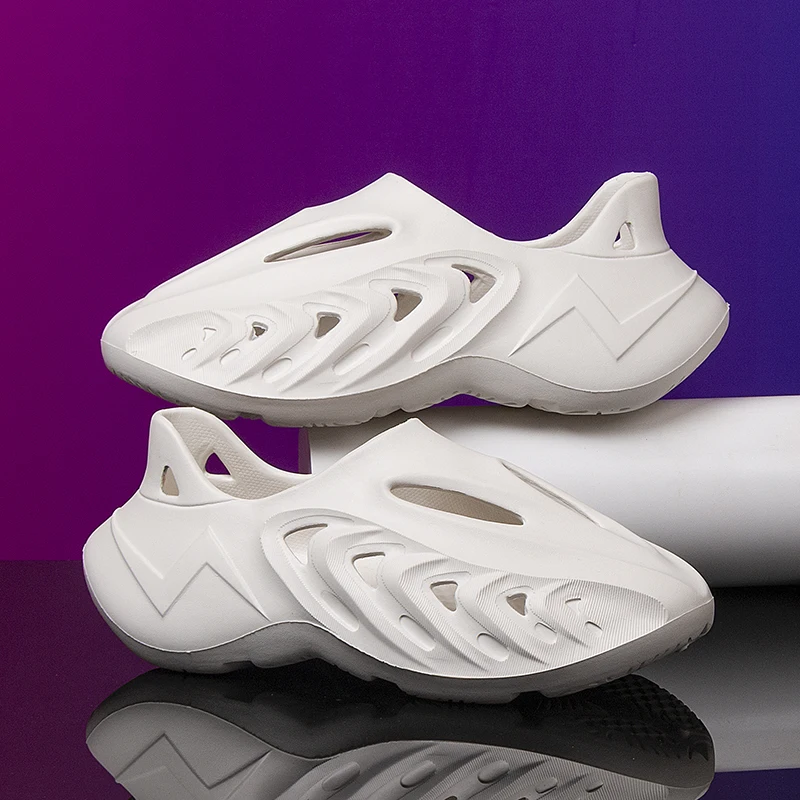 Men's Summer Light EVA Thick Soled Soft Anti-Slip Sandals Casual Comfortable Hole Shoes