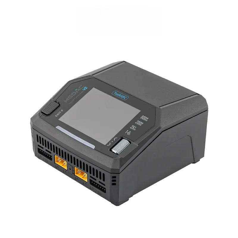 ToolkitRC M6DAC V2 RC Car 7.4v lipo Battery Charger Dual Channel PD65W Fast charger for 1-6S LiHV RC Racing Drone Battery thumbnail 4