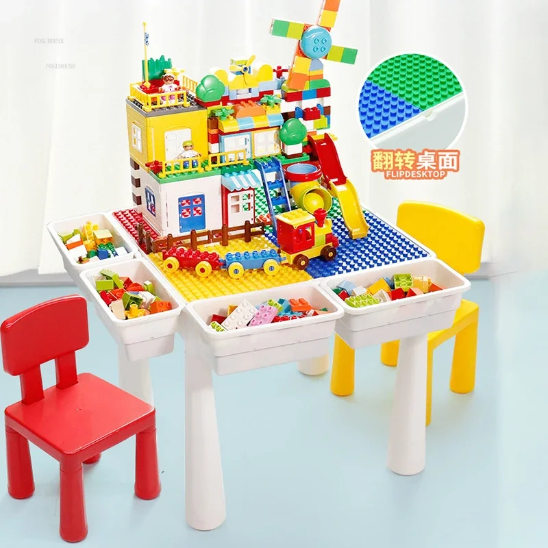 Simple Children's Table Home Student Writing Desks Children's Multi-functional Early Education Toy Table Furniture