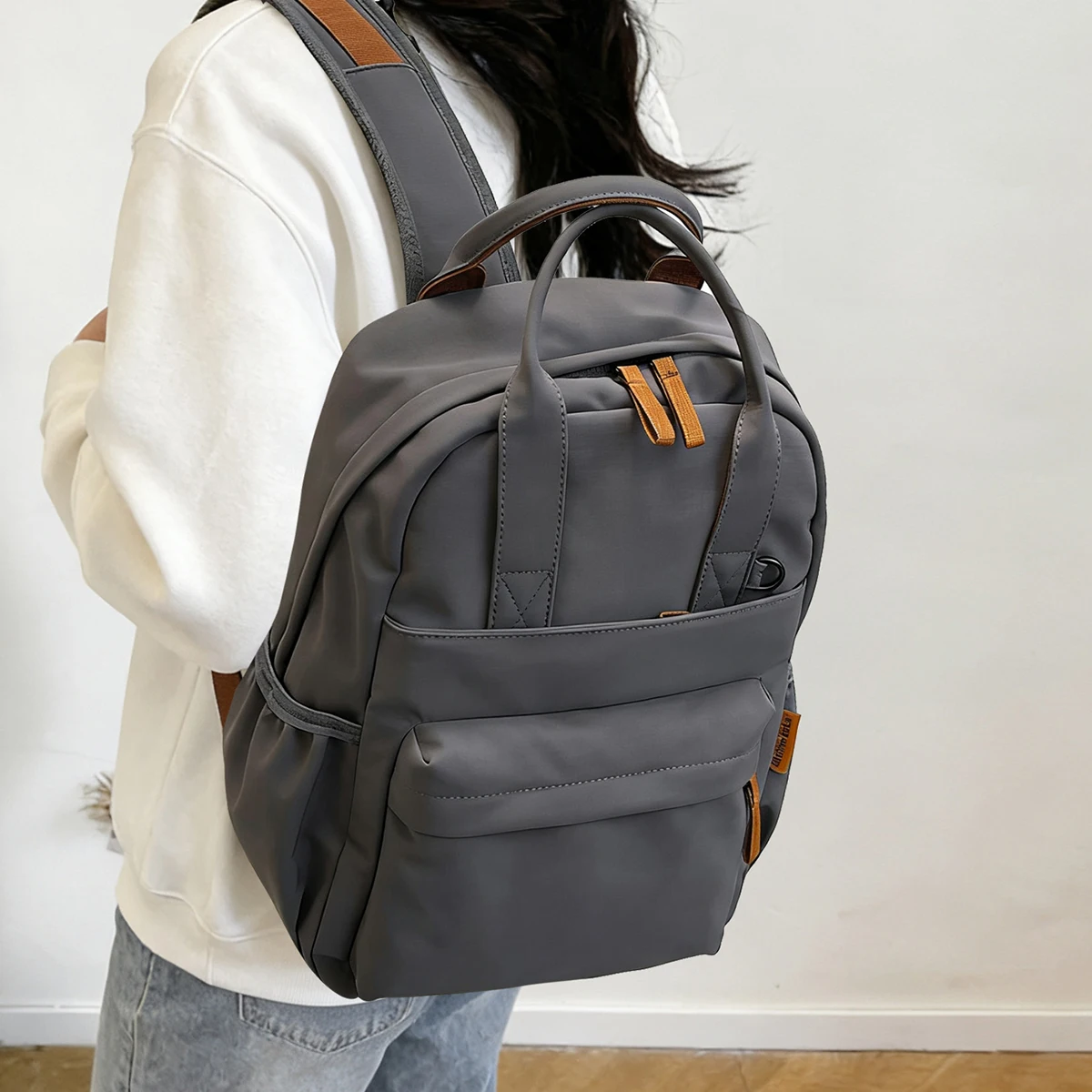 Original Fashionable Commuter Backpack for Women, Niche Backpack for College Students, Simple and Lightweight Travel Backpack, School Bag for High School and Middle School Students, Outing Bag