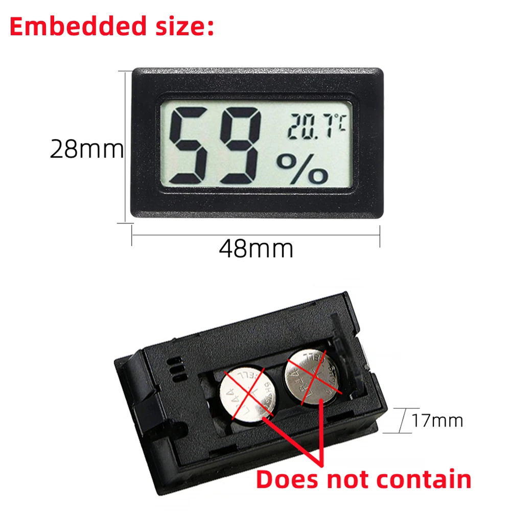 Digital Hygrometer Indoor Thermometer Humidity Meter Rare 360° HD E-Ink  Screen Room Thermometer Mini Hygrometer Thermometer - AliExpress