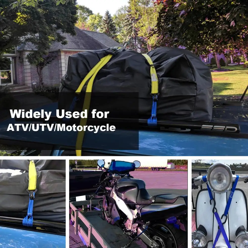 13x1 inch Tie-Down Strap Easily Installation Persons Soft Loop 8 Pack Car Elements for Securing ATV Motorcycle Motorbike